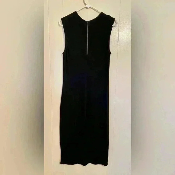 Vince Black Sleeveless Knit Maxi Sheath Shift Dress in Size Medium. - Picture 2 of 6